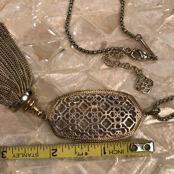 Kendra Scott Gold Filigree Rayne Necklace - Picture 3 of 3